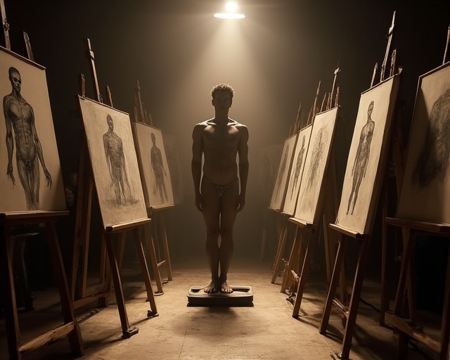 Life drawing workshop with figure drawing and gesture practice